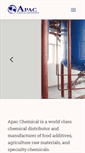 Mobile Screenshot of apacchemical.com